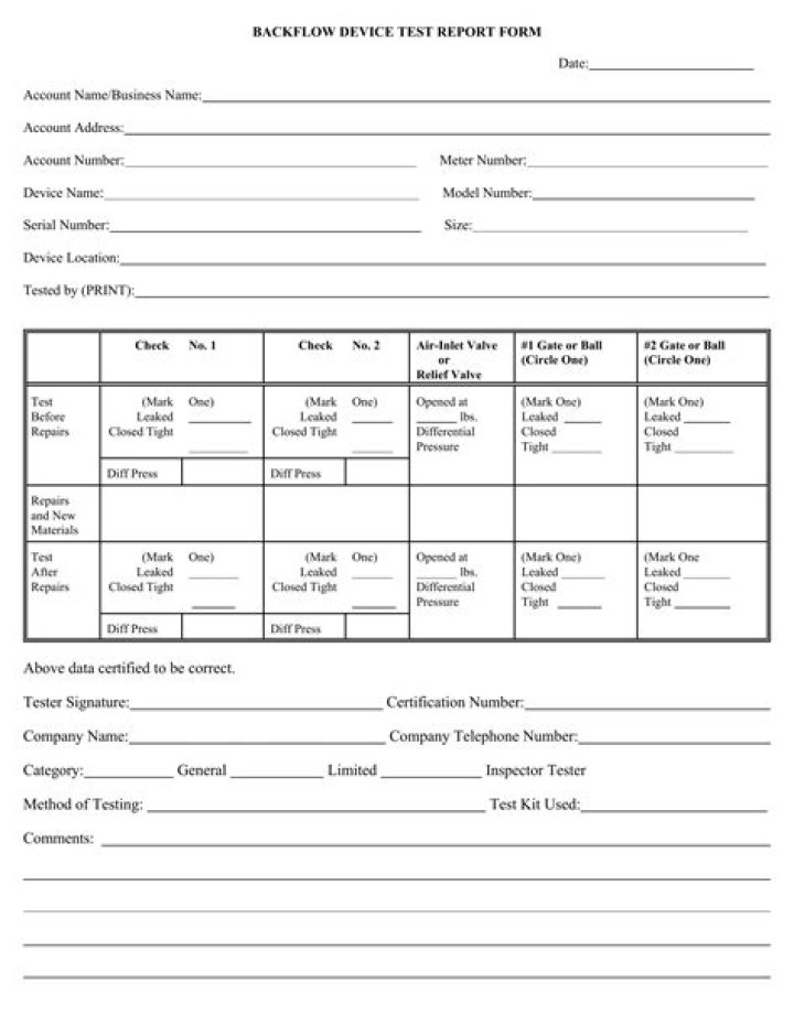 Backflow Testing Cheat Sheet PDF: Quick Guide for Plumbers & Inspectors