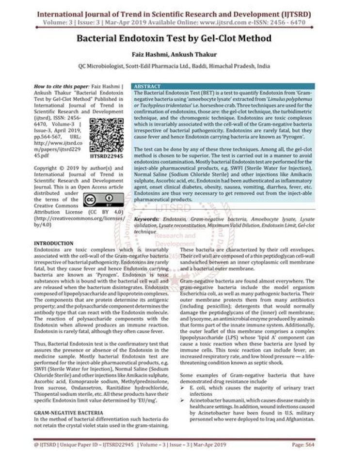 Validate Bacterial Endotoxin Test Methods with Reliable PDF Protocols