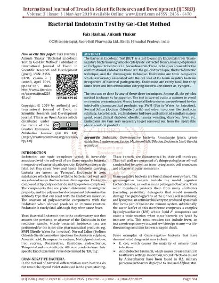 Bacterial Endotoxin Test USP: Reliable PDF Guidelines & Testing Standards