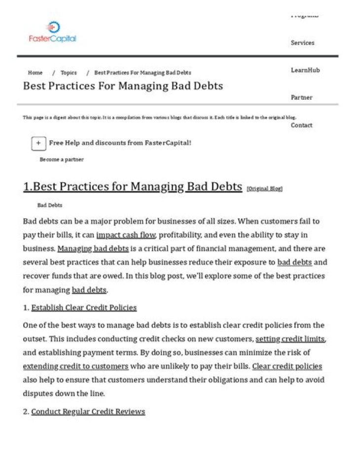 Master Bad Debt Management with Our Essential PDF Guide