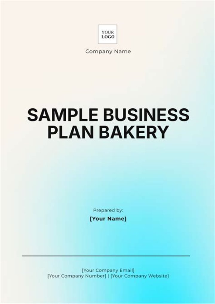 Bakery Business Plan Sample PDF – Ready to Launch Your Bakery