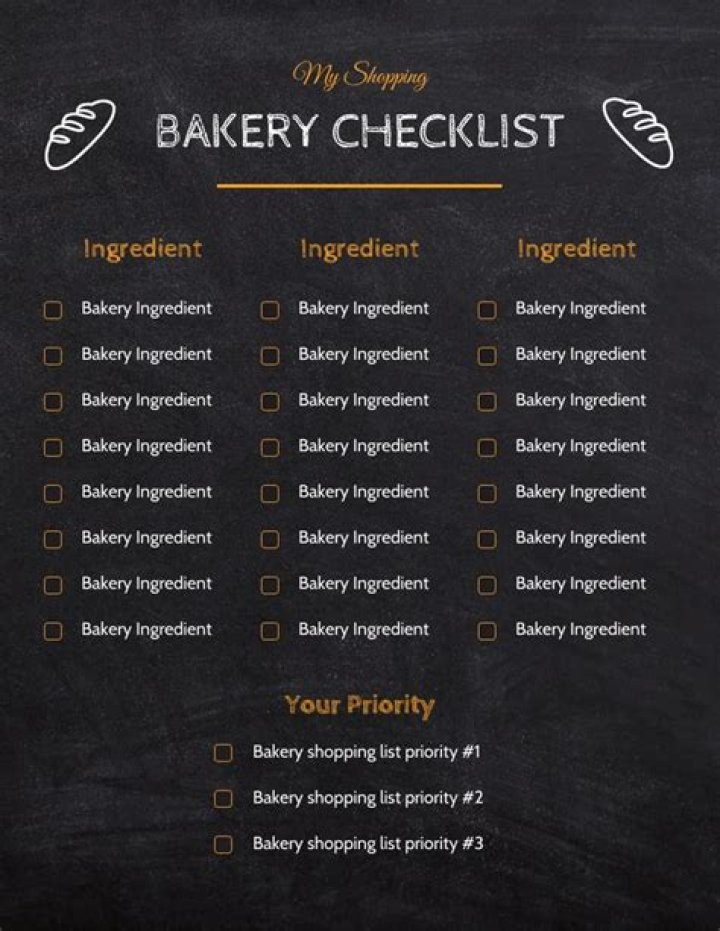 Complete Bakery Ingredients List PDF for Perfect Baking