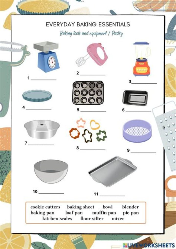 Free Baking Worksheets PDF – Perfect for Home & Classroom Use