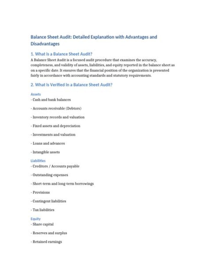 How to Conduct a Balance Sheet Audit: Expert PDF Guide