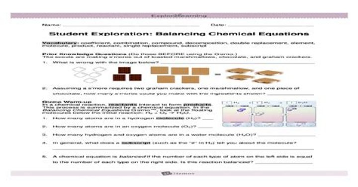 Master Chemical Equations: Gizmo Answers PDF with Step-by-Step Solutions