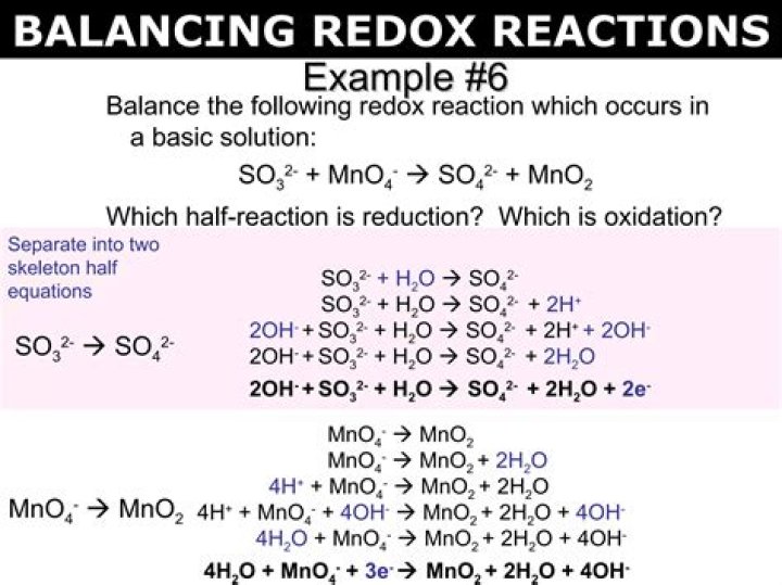 Master Balancing Redox Reactions: Questions & Answers PDF