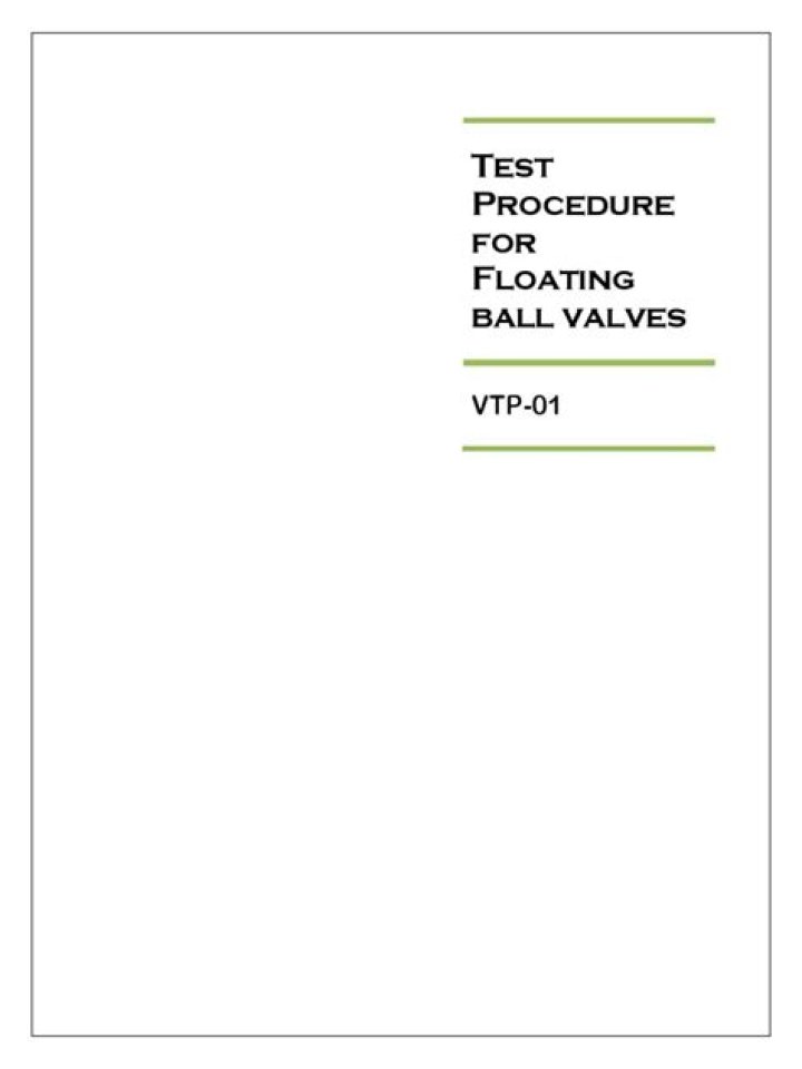 Ball Valve Testing Procedure PDF: Step-by-Step Guide