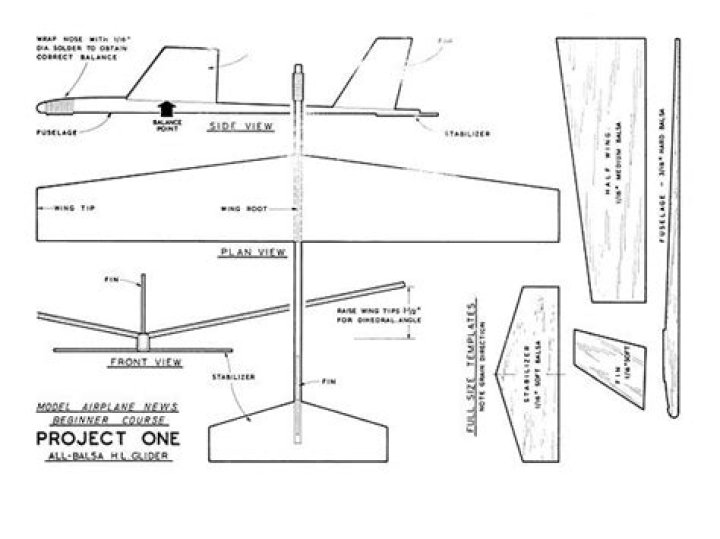 Download Free Balsa Glider Plans PDF – Easy DIY Flying Models