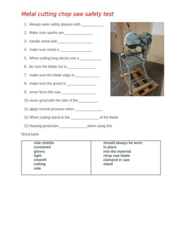 Band Saw Safety Test PDF: Essential Safety Guidelines & Inspection Checklist