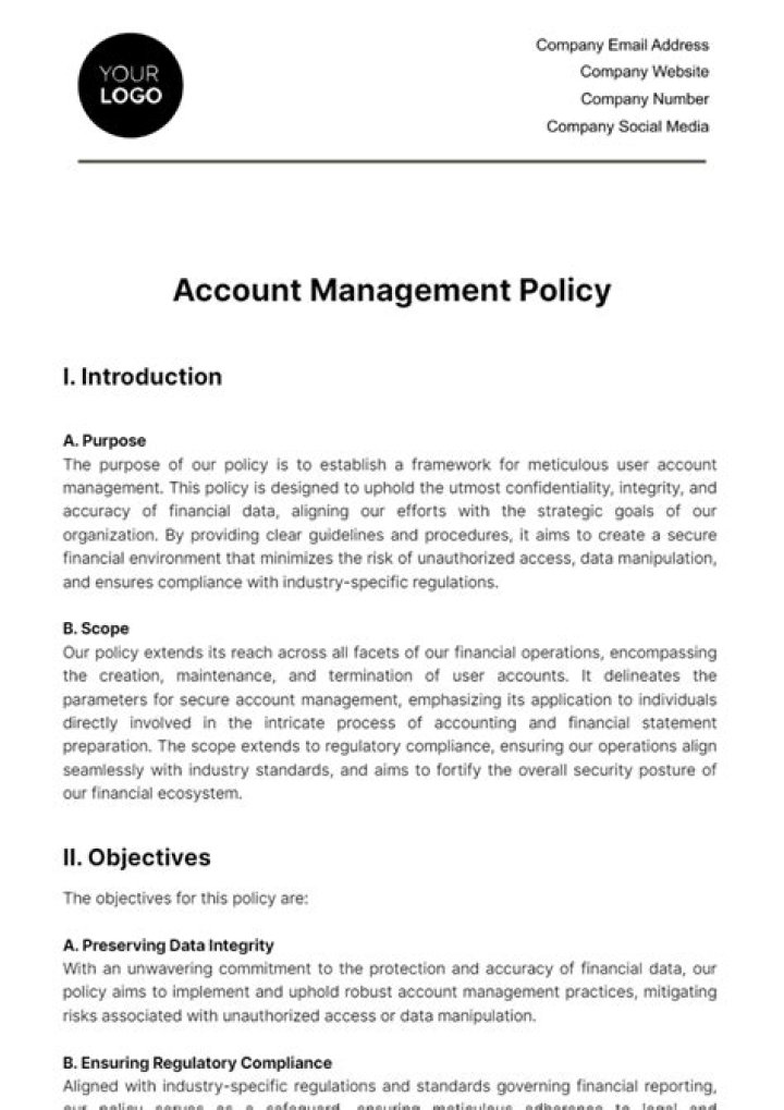 Bank Account Management Policy PDF – Official Compliance Guide