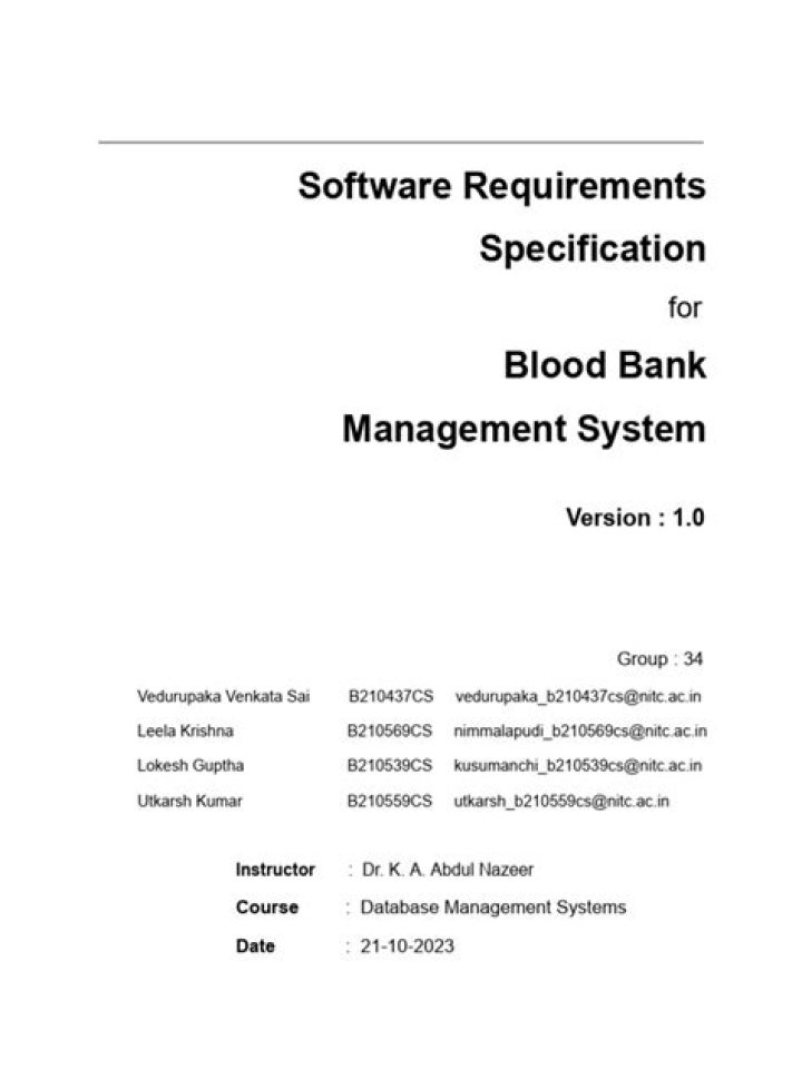 Bank Management System SRS PDF: Complete Requirements Specification