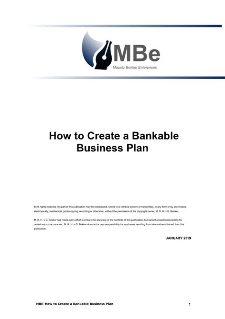 Bankable Business Plans PDF – Secure Investment-Ready Plans