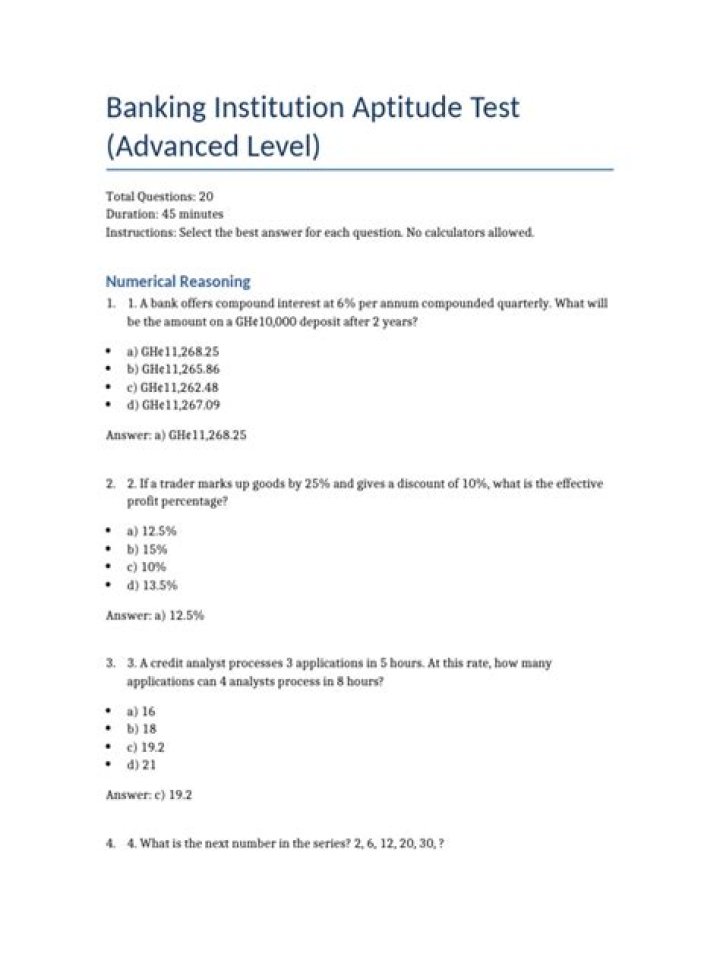 Banking Aptitude Questions and Answers PDF: Master Recruitment Prep