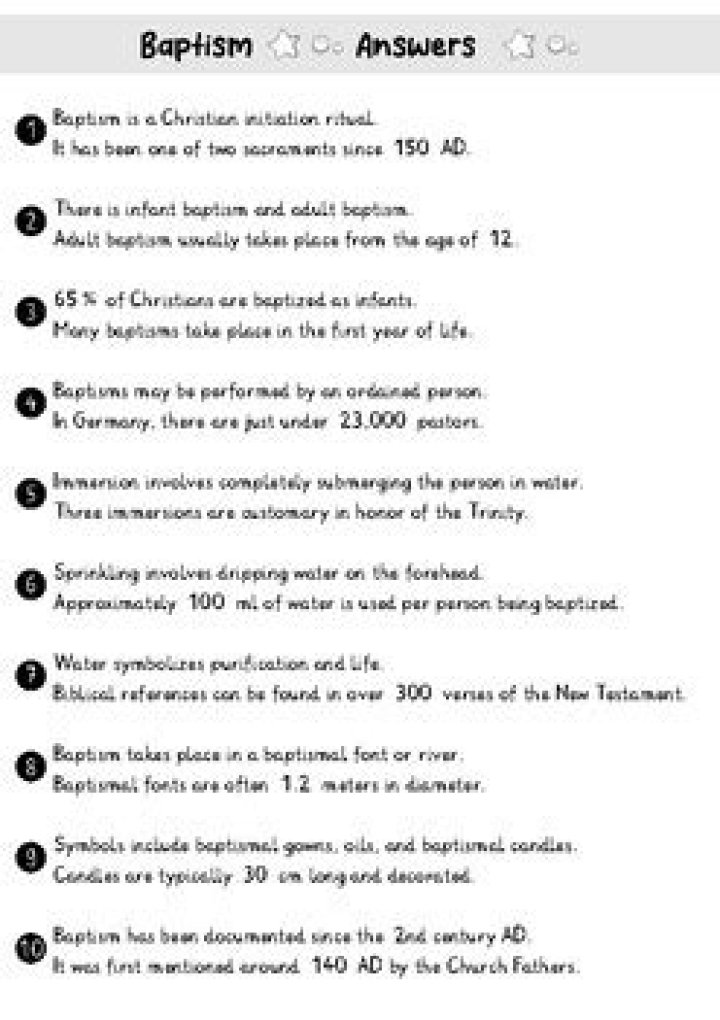 Baptism Questions and Answers: Your Complete PDF Guide