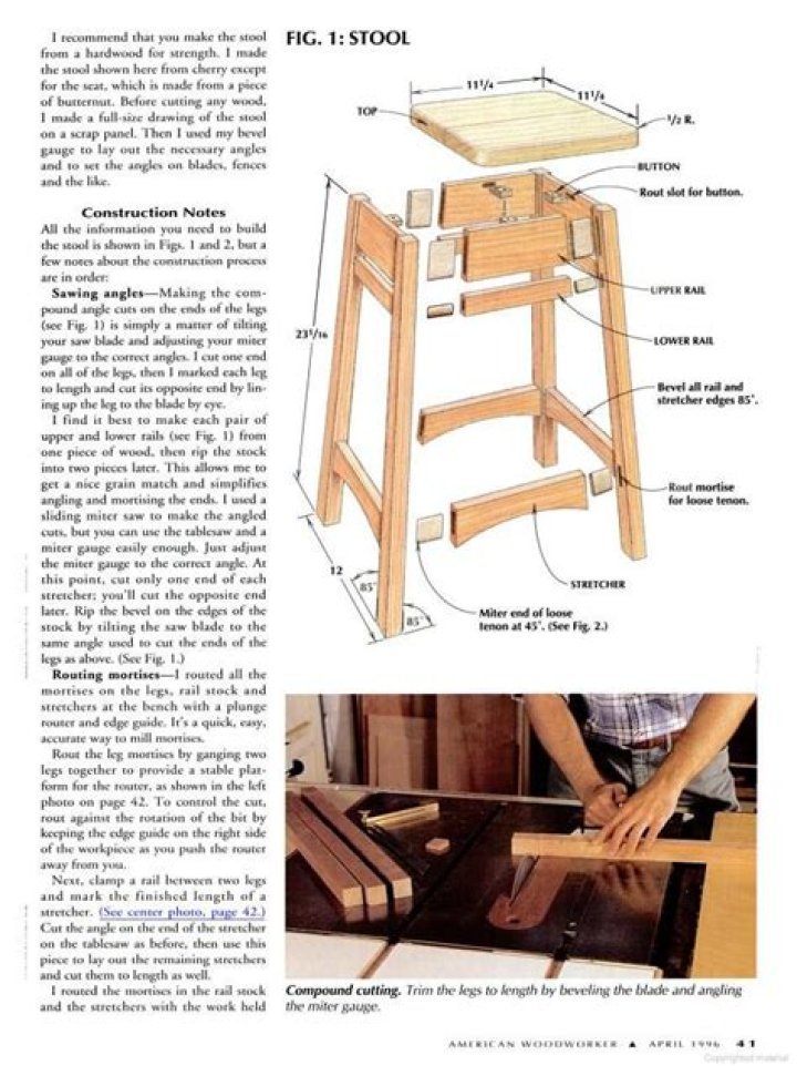 Bar Stool Plans PDF: Easy DIY Designs & Printable Blueprints