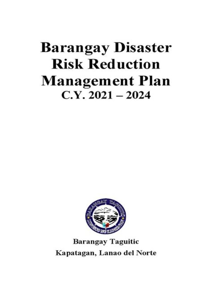 Barangay Disaster Risk Reduction Management Plan PDF – Essential Guide