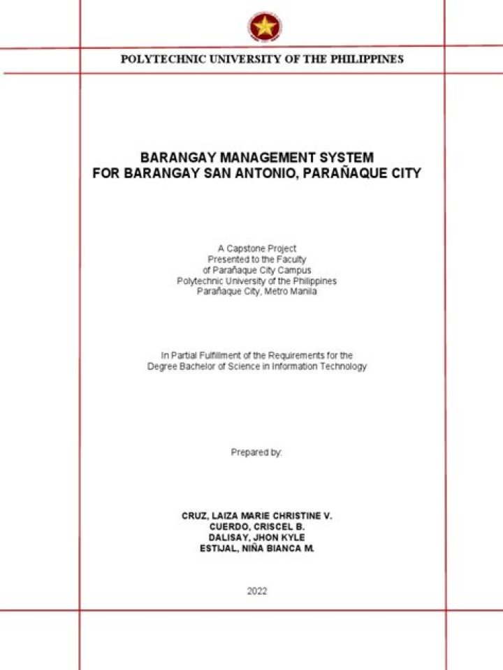 Barangay Management System Thesis PDF: Comprehensive Guide & Analysis