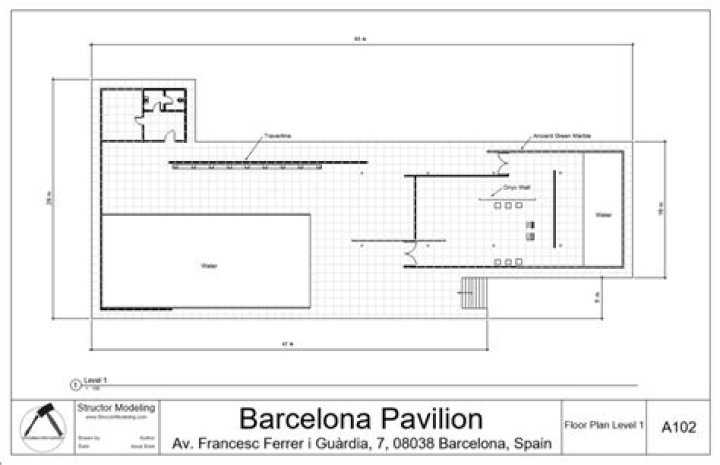 Barcelona Pavilion Original Plan PDF – Detailed Architectural Blueprint
