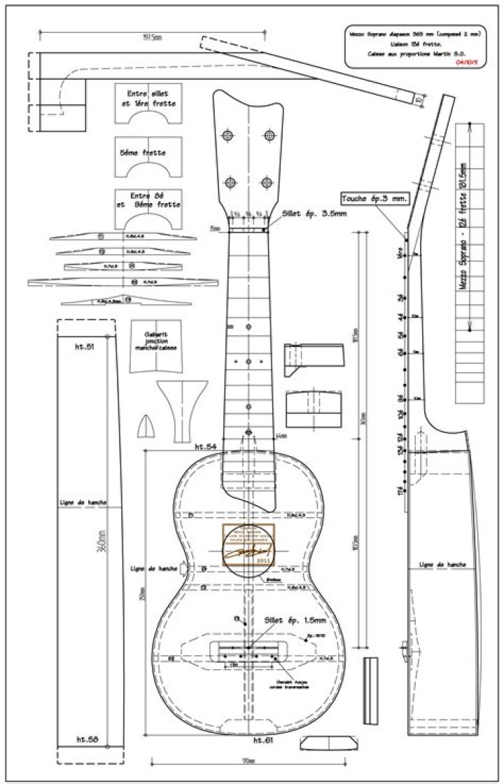 Baritone Ukulele Plans PDF – Download Free Building Instructions