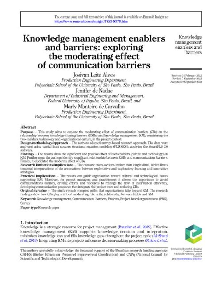 Overcoming Barriers of Knowledge Management: A PDF Guide