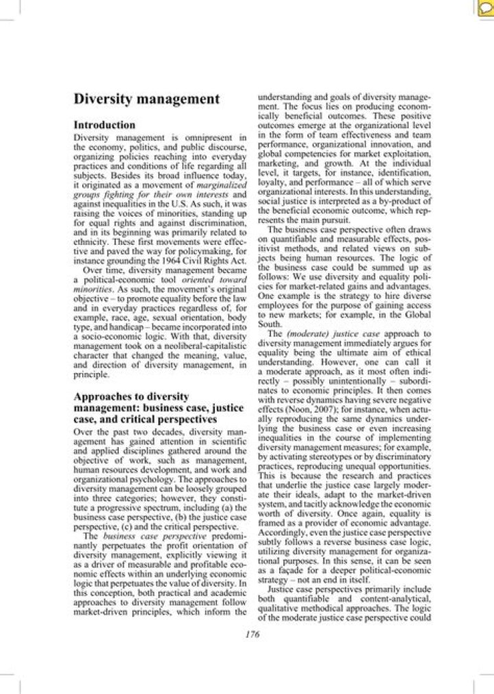 Overcoming Barriers to Diversity Management: A Critical PDF Guide