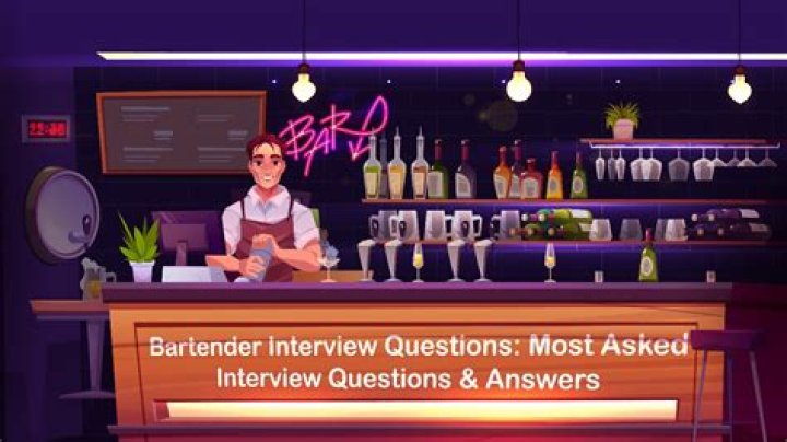 Bartender Interview Questions and Answers PDF Free Download