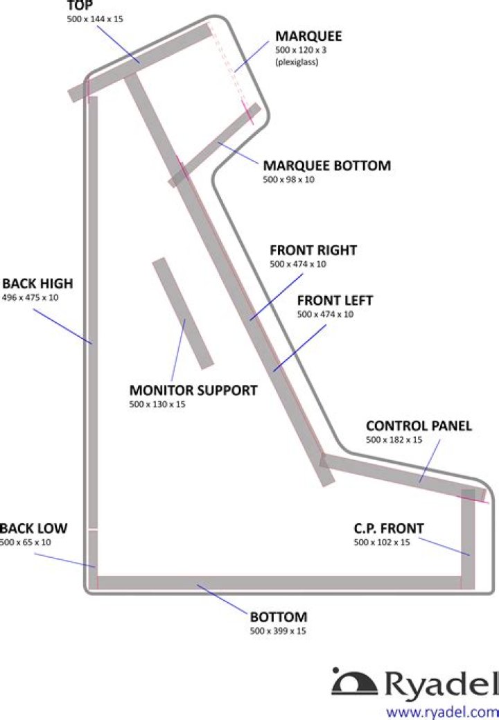 Download Free Bartop Arcade Cabinet Plans PDF for Home Build