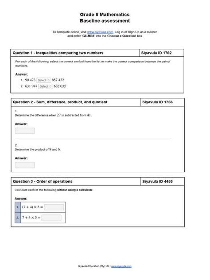 Baseline Test PDF: Essential Guide & Template