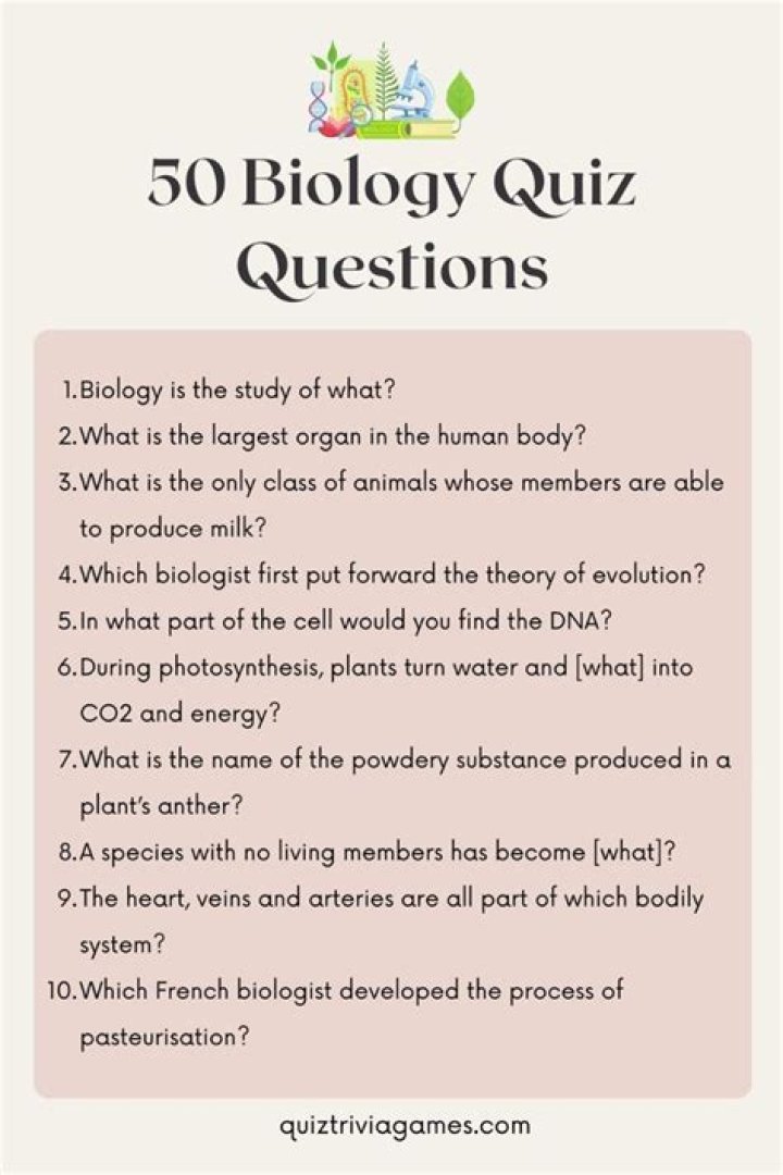 Basic Biology Questions and Answers PDF: Your Study Guide