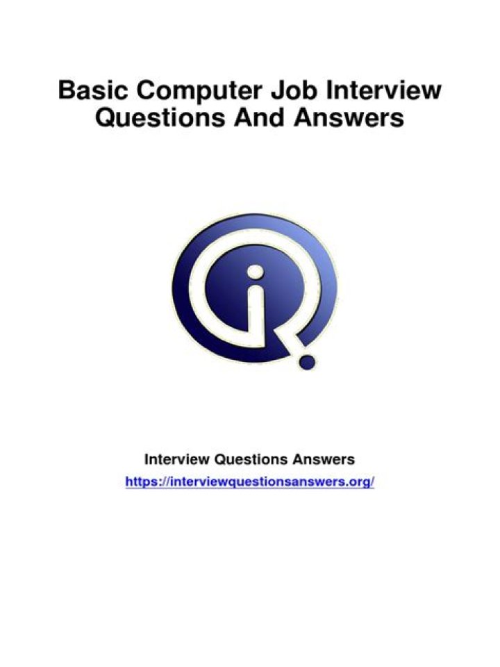 Basic Computer Interview Questions and Answers for Freshers PDF