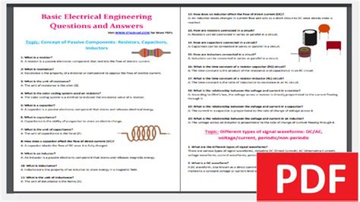 Basic Electrical Engineering Questions & Answers PDF Free Download