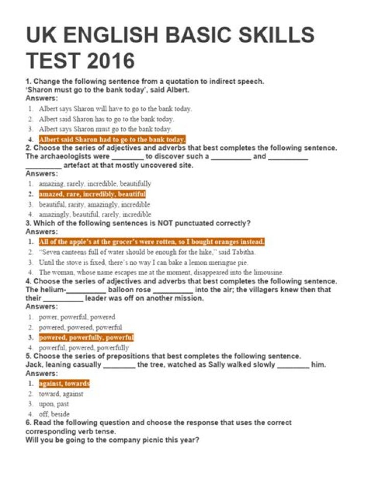 Basic English Skills Test PDF: Practice & Improve Your English Now