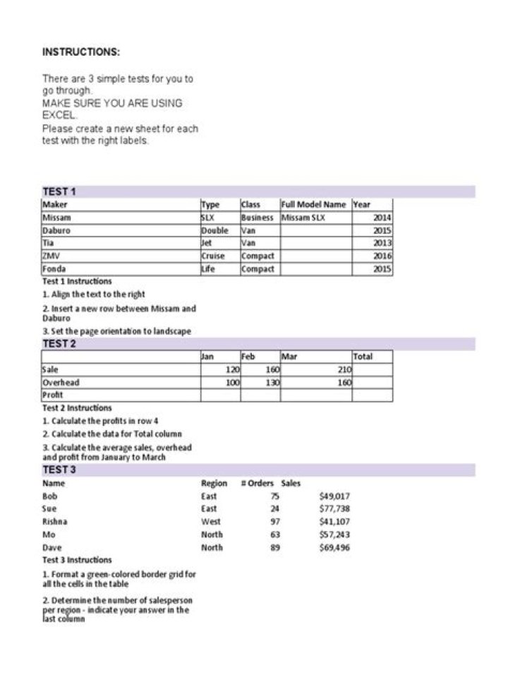 Basic Excel Test PDF: Practice and Improve Your Skills