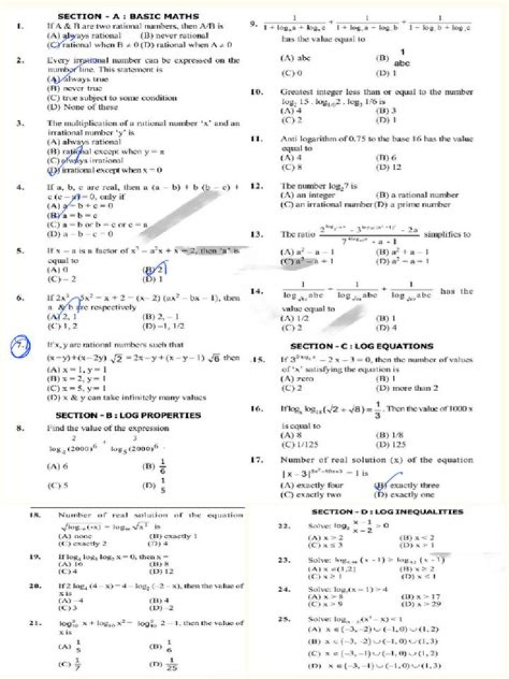 Download Free Basic Mathematics Questions PDF for Practice