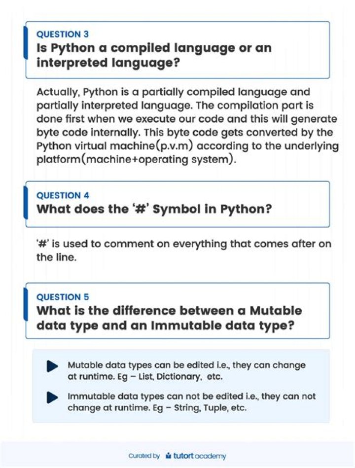 Basic Python Programming Questions & Answers PDF – Instant Download