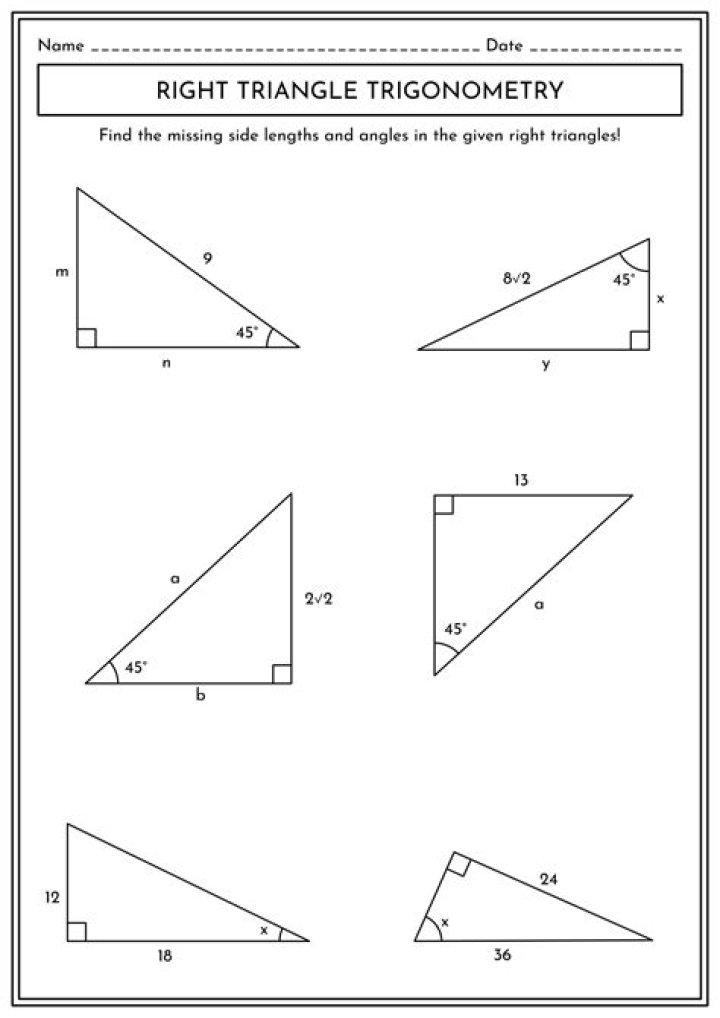 Basic Trigonometry Questions PDF for Free Study