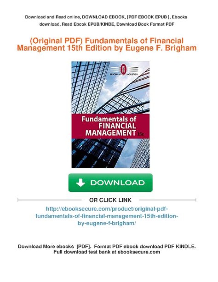 Basics of Financial Management: Free PDF Download for Beginners