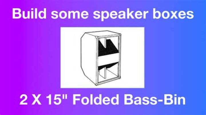 Bass Bin Plans PDF – Download Free Construction Blueprints