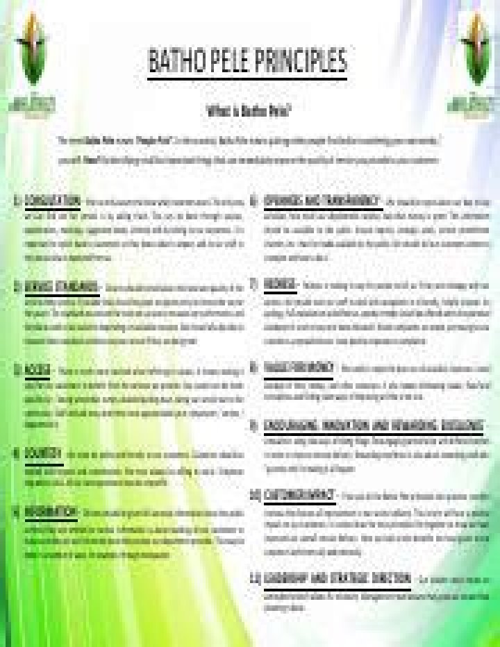 Batho Pele Principles Interview Questions PDF – Free Download