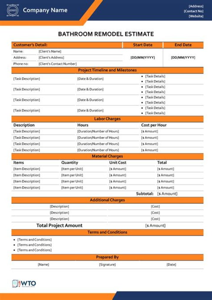 Bathroom Renovation Project Management Plan PDF: Stay on Schedule & Budget
