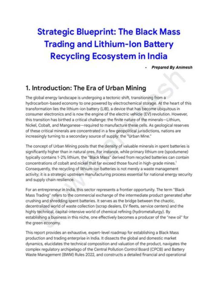 Battery Recycling Business Plan PDF: Profitable Startup Guide