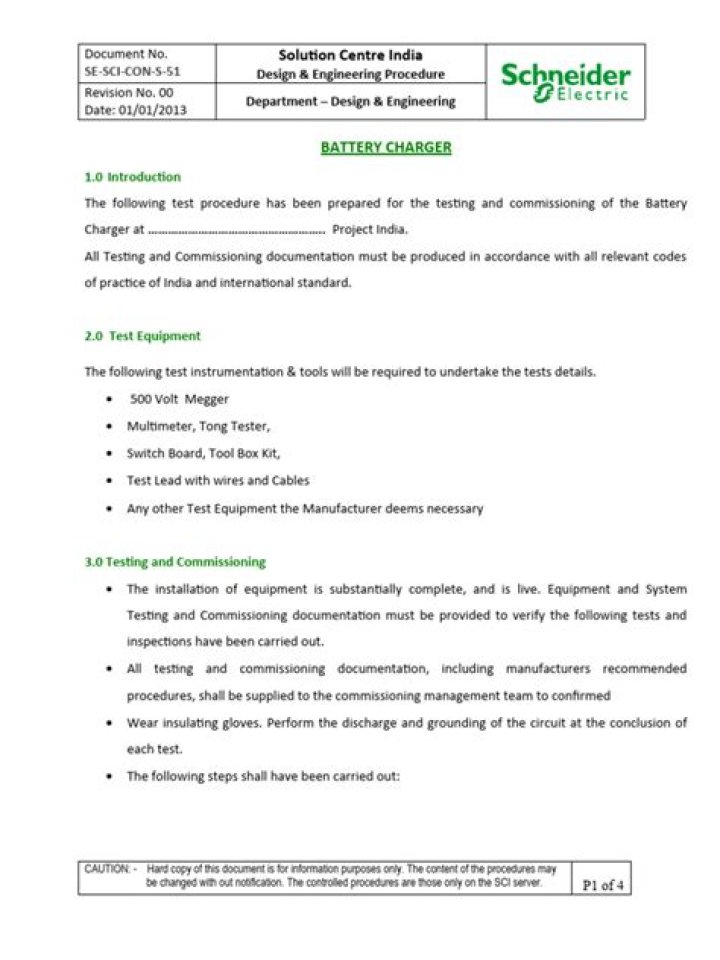Battery Testing Procedure PDF: Step-by-Step Testing Guide
