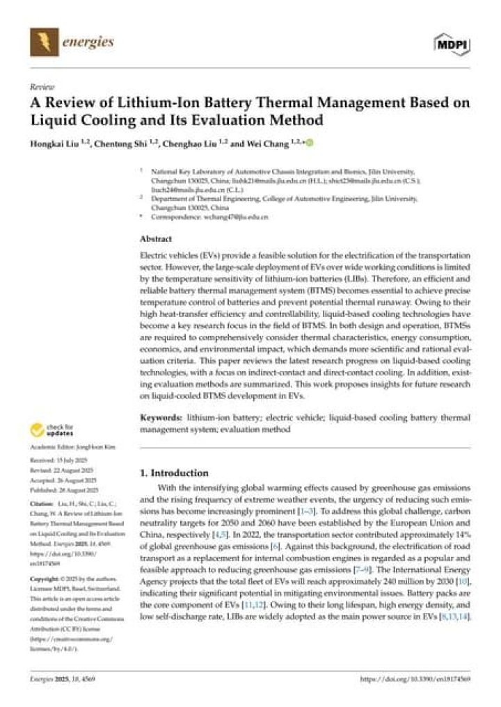 Comprehensive Guide to Battery Thermal Management PDF