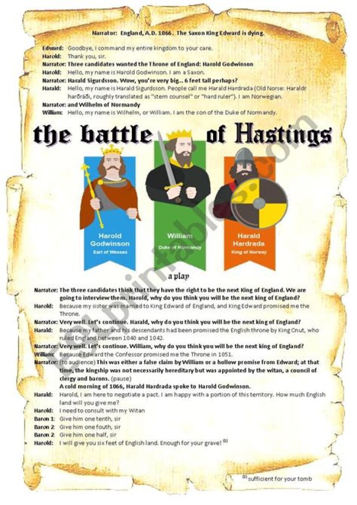 Battle of Hastings Worksheet PDF: History Lesson & Analysis