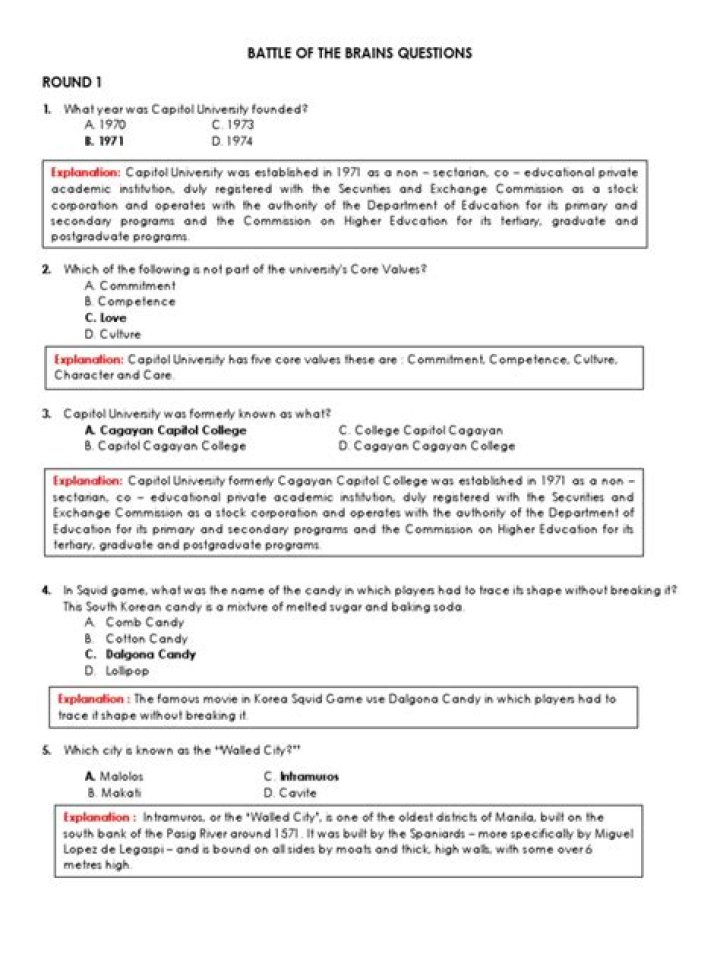 Battle of the Brains: Questions & Answers PDF – Sharpen Your Mind