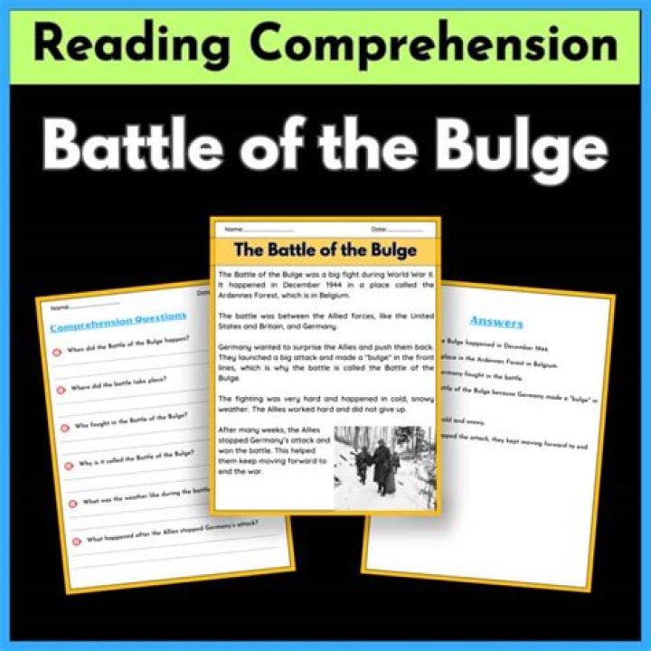 Battle of the Bulge Worksheet PDF: Interactive Training for Military & Fitness