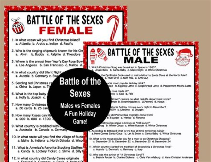 Battle of the Sexes Game Questions PDF: Fun Quiz & Answers