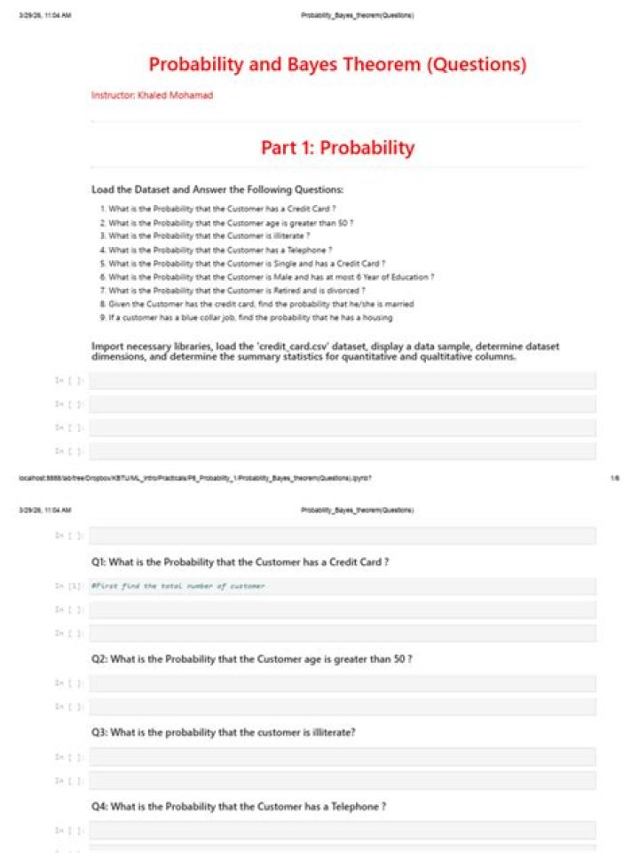 Bayes Theorem Questions PDF: Practice Problems & Solutions