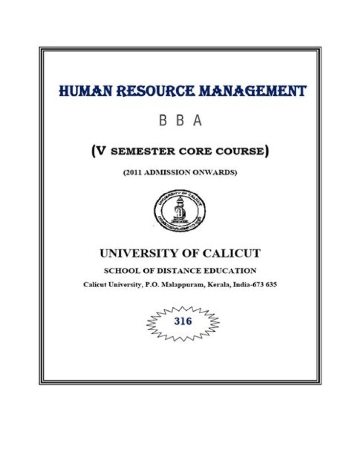 Mastering BBA Human Resource Management: Essential PDF Guide