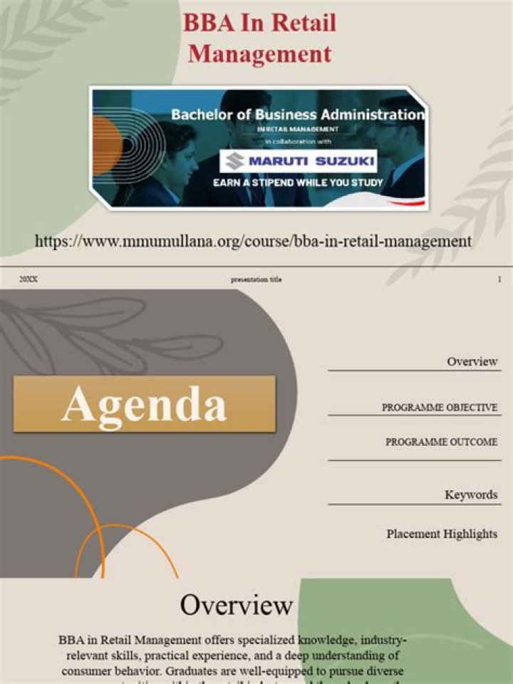 Master BBA Retail Management with Expert PDF Guide